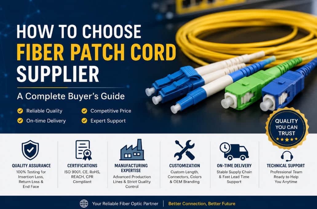 How to Choose the Right Fiber Patch Cord Supplier: A Complete Buyer's ...